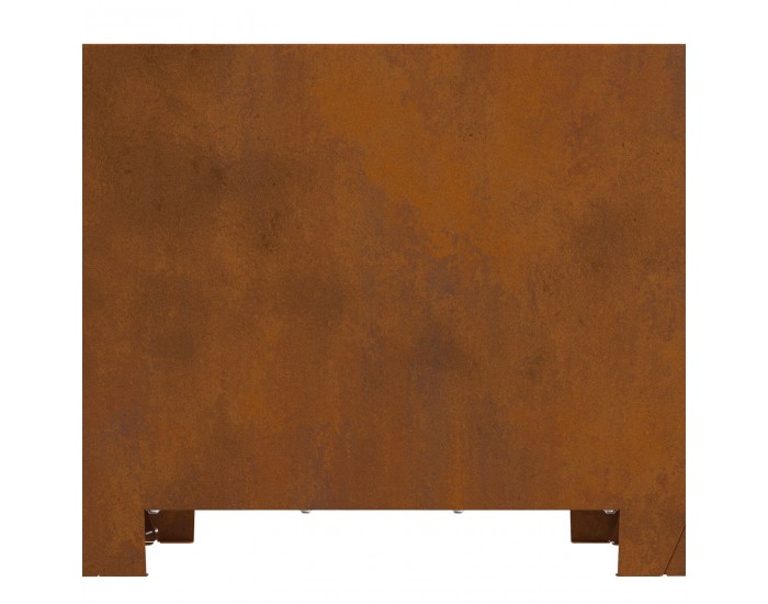 Sonata H Пожарна яма Квадратна 60x60x30 см от Обветрена стомана