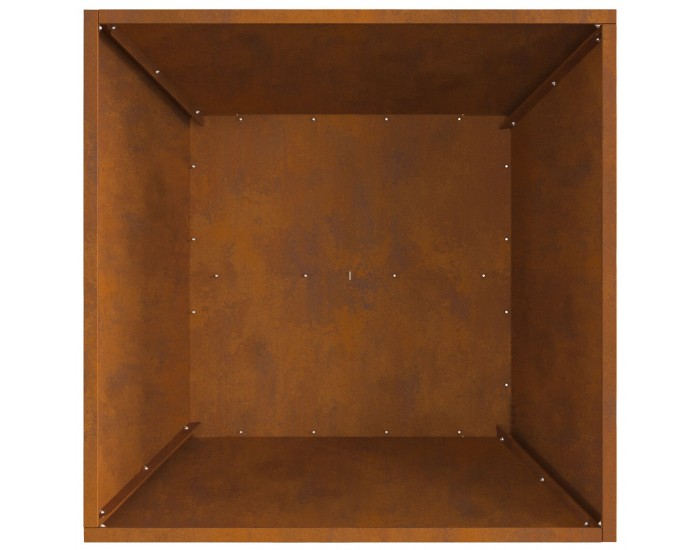 Sonata H Пожарна яма Квадратна 60x60x30 см от Обветрена стомана