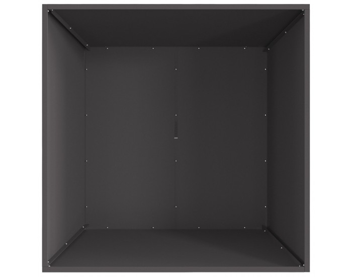 Sonata H Огнище Квадратно Черно 80x80x40 см Стомана