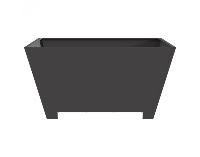 Sonata H Огнище Квадратно Черно 80x80x40 см Стомана