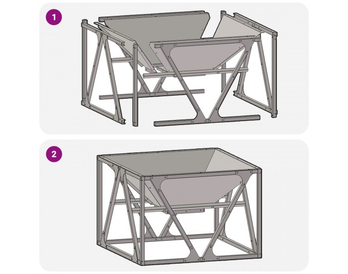 Sonata H Огнище Квадратно 50x50x35 см от Обветрена Стомана Sonata H Огнище Квадратно 50x50x35 см от Обветрена Стомана