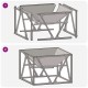Sonata H Огнище Квадратно 50x50x35 см от Обветрена Стомана Sonata H Огнище Квадратно 50x50x35 см от Обветрена Стомана