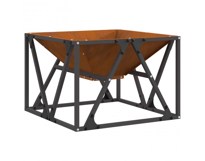 Sonata H Огнище Квадратно 50x50x35 см от Обветрена Стомана Sonata H Огнище Квадратно 50x50x35 см от Обветрена Стомана
