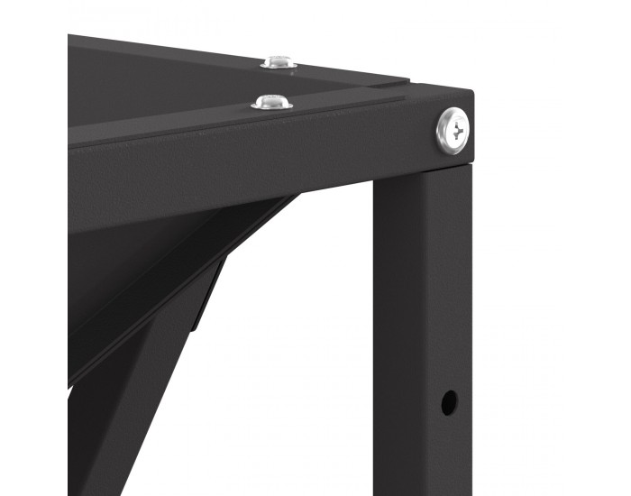 Sonata H Огнище Квадратно Черно 80x80x40 см Стомана