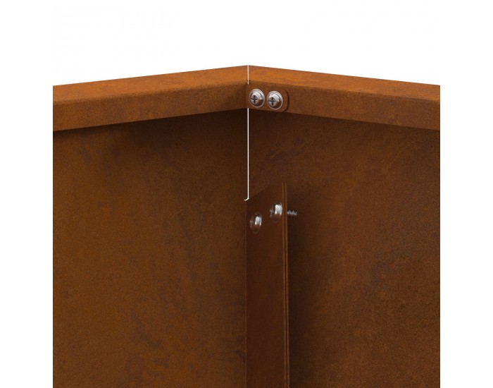 Sonata H Огнище Шестоъгълно 75x75x28 см от Временна Стомана