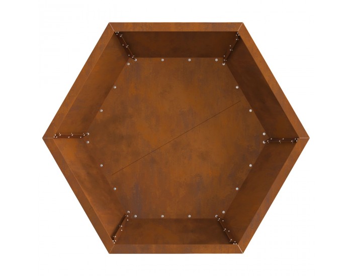 Sonata H Огнище Шестоъгълно 75x75x28 см от Временна Стомана