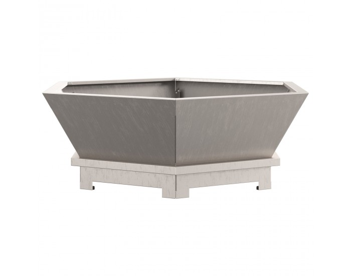 Sonata H Огнище Шестоъгълно 75x75x28 см от Временна Стомана