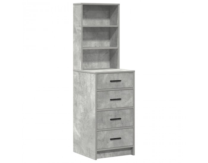 Sonata H 2 Частен Комплект Тоалетка с LED Конкретно Сиво Инженерна Дървесина