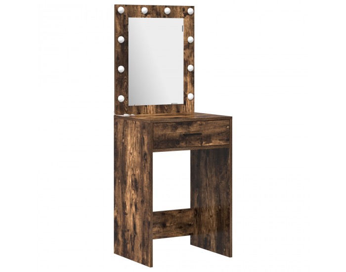 Sonata H Комплект за тоалетна маса с LED и опушен дъб, 2 части