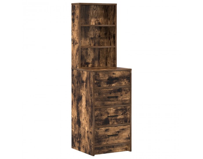 Sonata H 3-чавен комплект за тоалетка с LED в опушено дъбово дърво