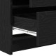 Sonata H Комплект от 3 части за тоалетна маса с LED, черен, инженерно дърво Sonata H Комплект от 3 части за тоалетна маса с LED, черен, инженерно дърво