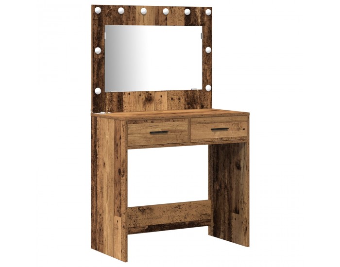 Sonata H 2 Части Столна Конфигурация с LED Стара Дървесина Инженерна Дървесина