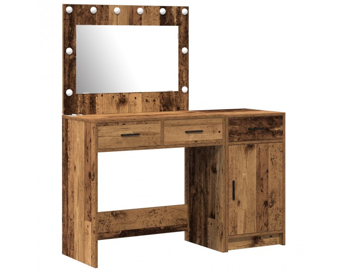 Sonata H 2 Части Столна Конфигурация с LED Стара Дървесина Инженерна Дървесина