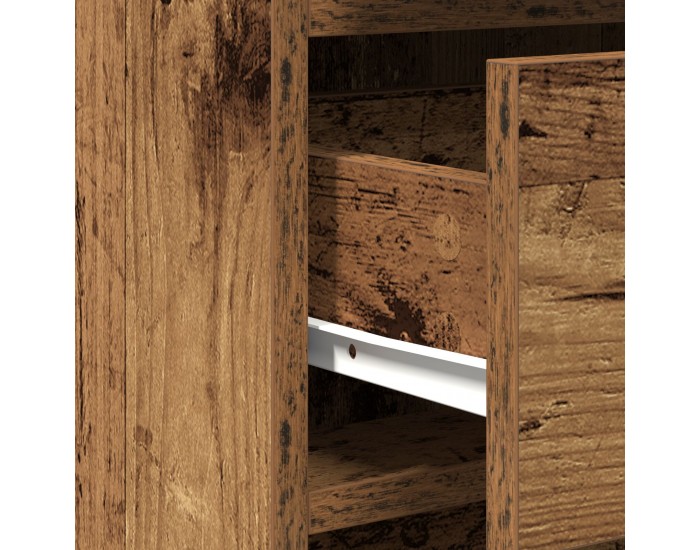 Sonata H 2 Части Столна Конфигурация с LED Стара Дървесина Инженерна Дървесина