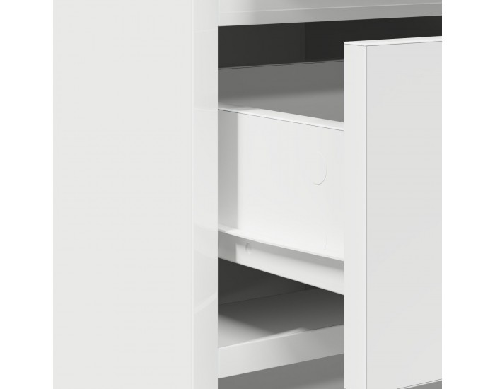 Sonata H Комплект тоалетка с LED - бяло инженерно дърво