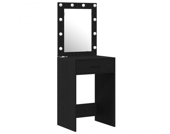 Sonata H 2-Часов Комплект Тоалетни Масички с LED Черна Инженерна Дървесина