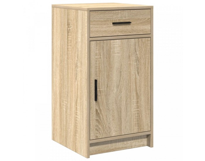 Sonata H комплект за тоалетна маса с LED, 2 части, от инженерна дървесина в светъл дъб