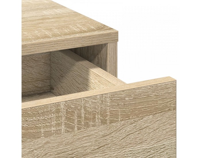 Sonata H комплект за тоалетна маса с LED, 2 части, от инженерна дървесина в светъл дъб