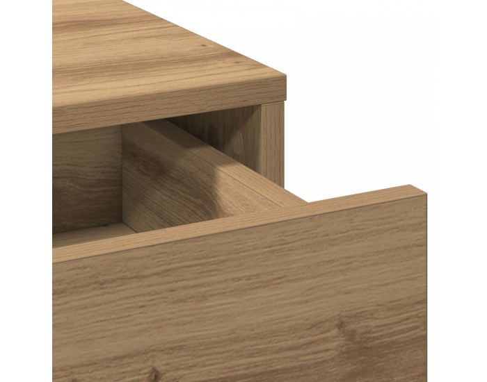 Sonata H Комплект тоалетка от 2 части с LED в дъбова инженерна дървесина