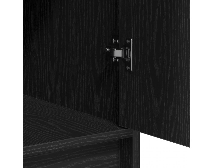 Sonata H Черен комплект тоалетка с LED светлина, 3 части