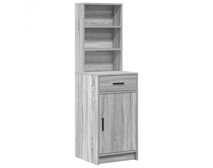 Sonata H 2 Часов Комплект Тоалетка с LED Сиво Инженерно Дърво