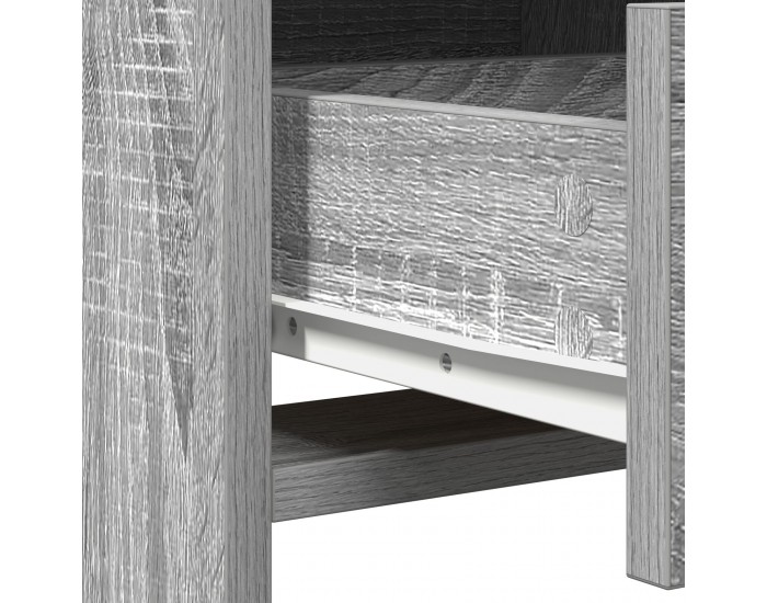 Sonata H 2 Часов Комплект Тоалетка с LED Сиво Инженерно Дърво