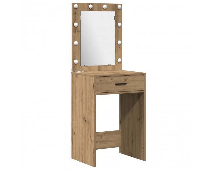 Sonata H Комплект с 2 части тоалетка с LED от инженерна дървесина с цвят Artisan Oak