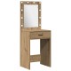 Sonata H Комплект с 2 части тоалетка с LED от инженерна дървесина с цвят Artisan Oak