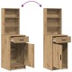 Sonata H Комплект с 2 части тоалетка с LED от инженерна дървесина с цвят Artisan Oak