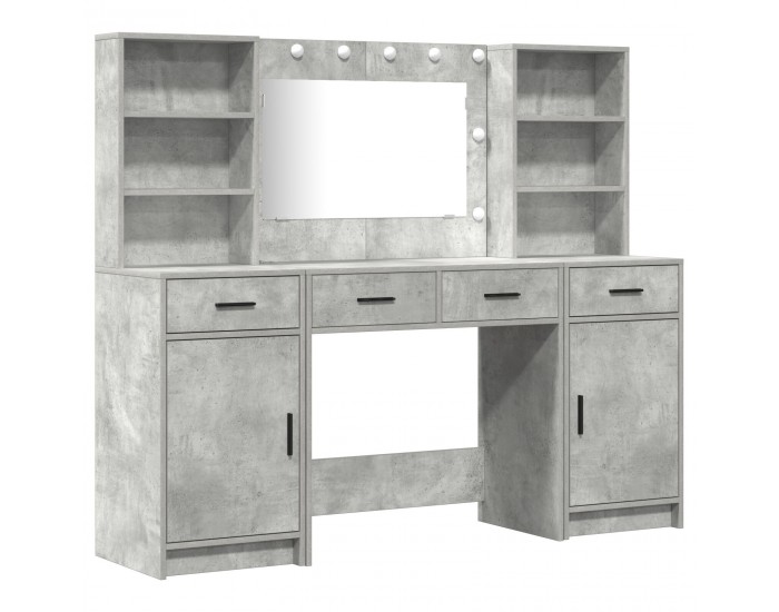 Sonata H 3 частен комплект маса за грим Конкретно сиво инженерна дървесина