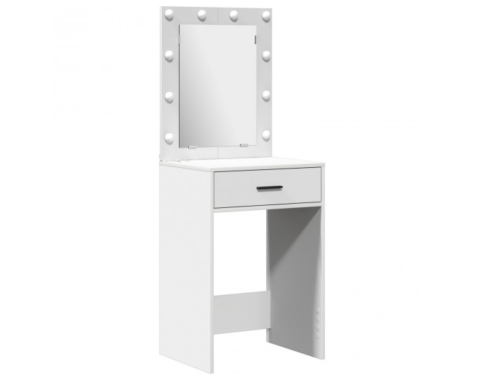 Sonata H 3 Частен Комплект Тоалетна Маса Бяла Инженерна Дървесина