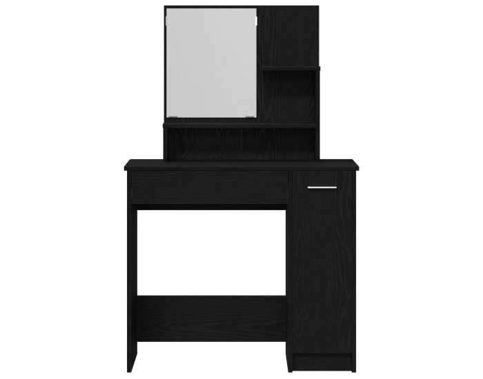 Sonata H Черен дъб тоалетна маса с огледало - 86.5 x 35 x 136 см