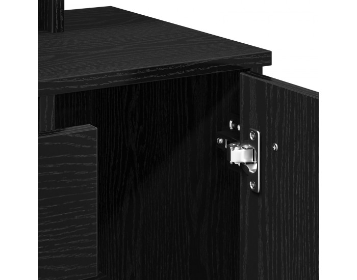 Sonata H Черен дъб тоалетна маса с огледало - 86.5 x 35 x 136 см