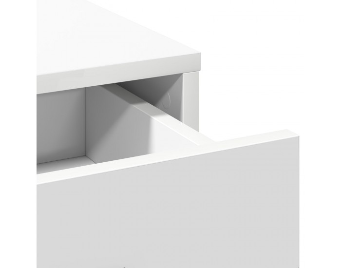 Sonata H Тоалетка с LED осветление - Бяла, 78.5 x 41 x 135 см