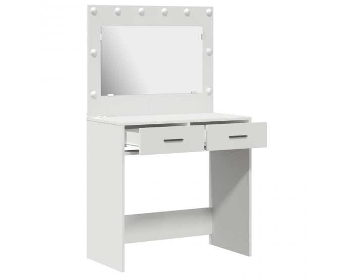 Sonata H Тоалетка с LED осветление - Бяла, 78.5 x 41 x 135 см