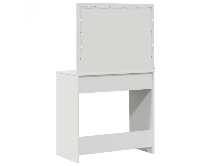 Sonata H Тоалетка с LED осветление - Бяла, 78.5 x 41 x 135 см