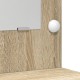 Sonata H Тоалетна маса с LED светлини Sonoma дъб 78.5x41x135 см