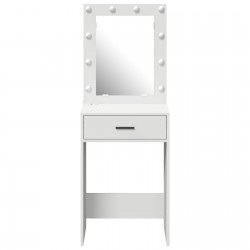 Sonata H Тоалетна маса  с LED светлини Бяла 50x41x135 см - Тоалетки и Огледала