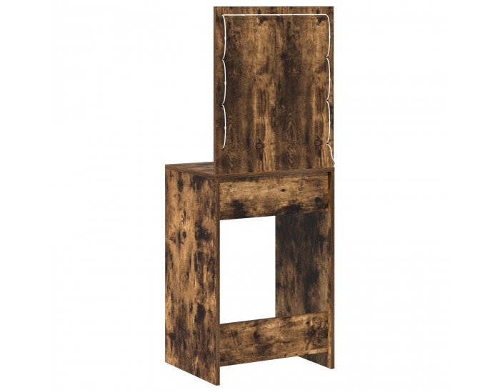 Sonata H Dressing Table с LED светлини Опушен дъб 50x41x135 см Sonata H Dressing Table с LED светлини Опушен дъб 50x41x135 см