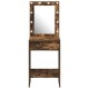 Sonata H Dressing Table с LED светлини Опушен дъб 50x41x135 см Sonata H Dressing Table с LED светлини Опушен дъб 50x41x135 см