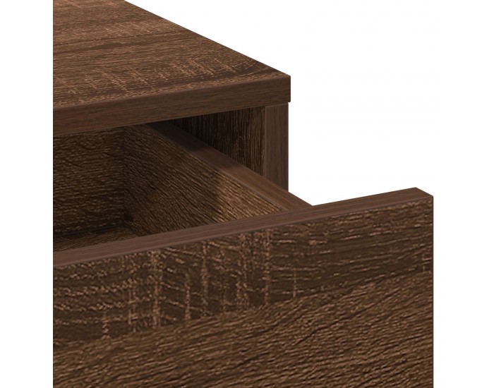 Sonata H Тоалетка с LED светлини Кафяв дъб 50x41x135 см