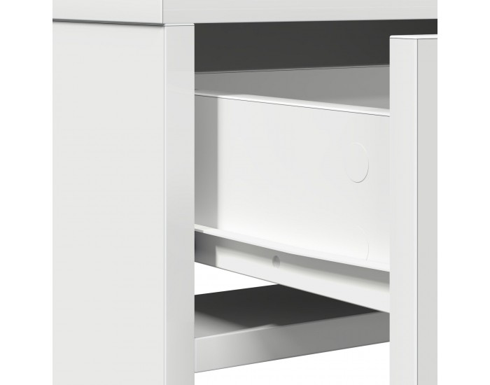 Sonata H Тоалетно шкафче с LED лампи - Бяло 50x41x135 см