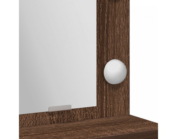Sonata H Тоалетка с LED светлини, кафяв дъб, 50x41x135 см