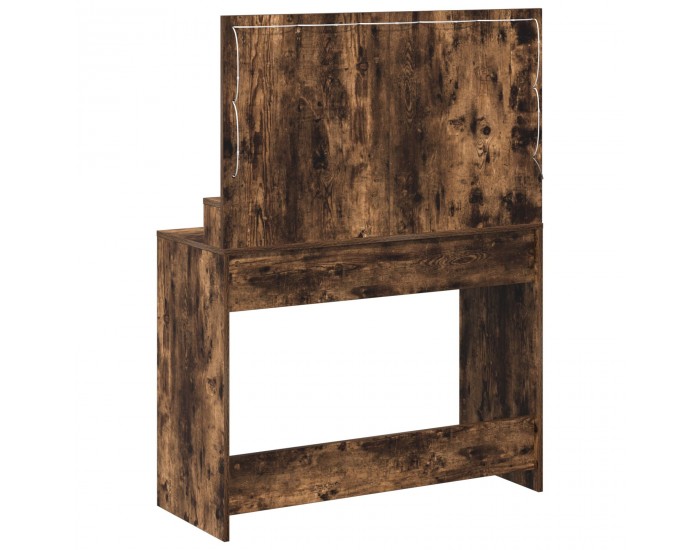 Sonata H Тоалетка с LED светлина, Опушен дъб, 100x41x135 см