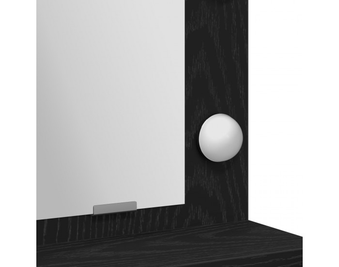 Sonata H Тоалетка с LED светлина Черен дъб 79x41x135 см