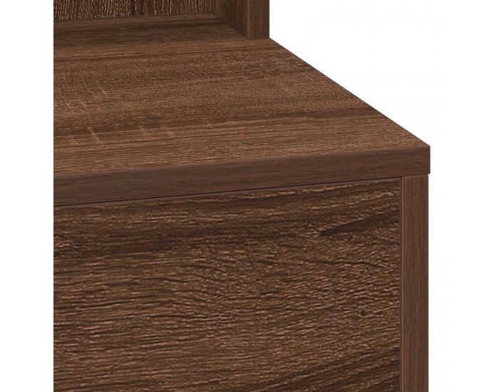 Sonata H Тоалетка за грим с LED светлини - Кафяв дъб - 50x41x135 см