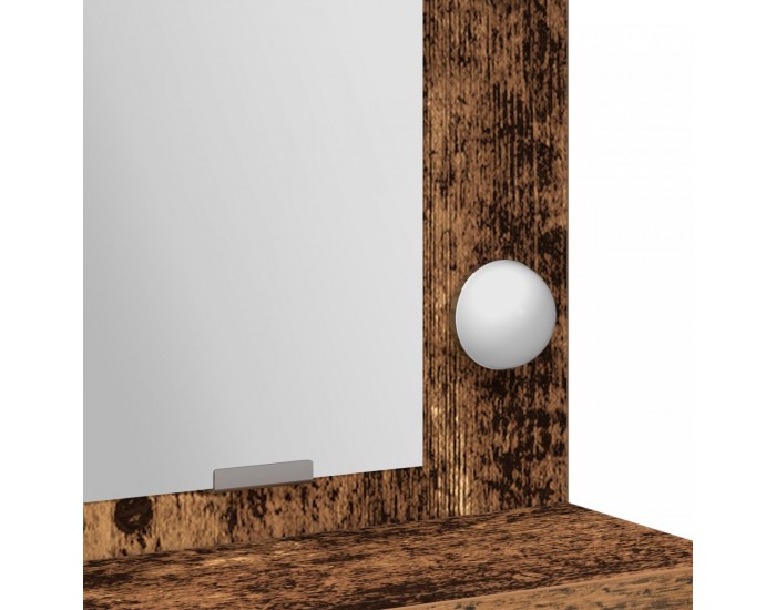 Sonata H Тоалетка с LED светлини - Старо дърво, 50x41x135 см