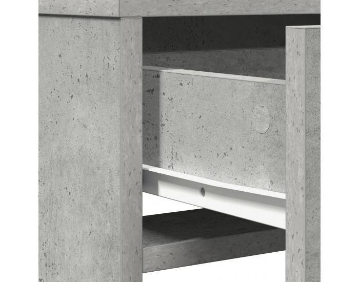 Sonata H Тоалетка с чекмеджета с цвят сиво бетон, размер 50x41x140 см