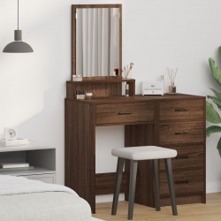 Sonata H Тоалетна масичка с чекмеджета, Кафяв дъб, 50x41x140 см - Тоалетки и Огледала