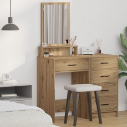 Sonata H Тоалетна маса с чекмеджета Занаятчийски дъб 50x41x140 см - Тоалетки и Огледала